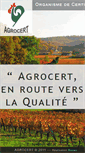 Mobile Screenshot of agrocert.fr